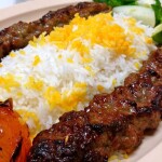 Kabab Plates Over Rice