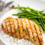 Grilled Chicken Breast Over Rice