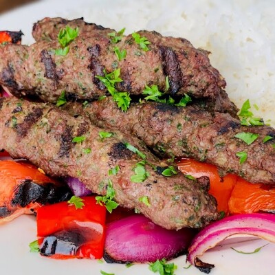 Kufta Lamb Kabab Over Rice