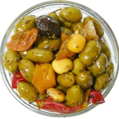 Pickles, Olives, Peppers